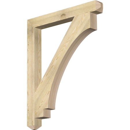 Ekena Millwork Imperial Craftsman Rough Sawn Bracket, Douglas Fir, 4"W x 36"D x 44"H BKT04X36X44IMP04RDF